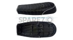 Royal Enfield GT and Interceptor 650cc Genuine Leather Black Dual Seat D22 - SPAREZO